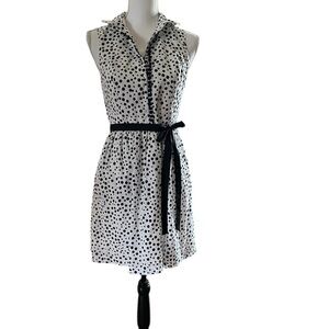 NWT Kensie black/white polka dot dress